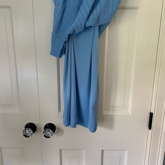 NWT Ralph Lauren lt blue lined knit dress size M - Picture 4 of 7